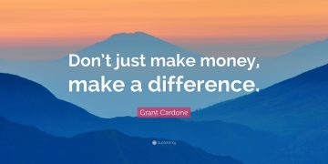 Making a Difference and Making Money