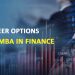 MBA Finance Career Options