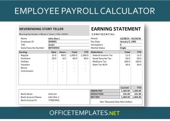 An Overview of Payroll Calculator