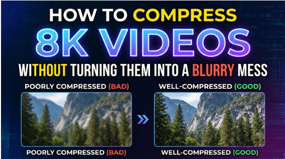How to Compress 8K Videos Without Turning Them into a Blurry Mess